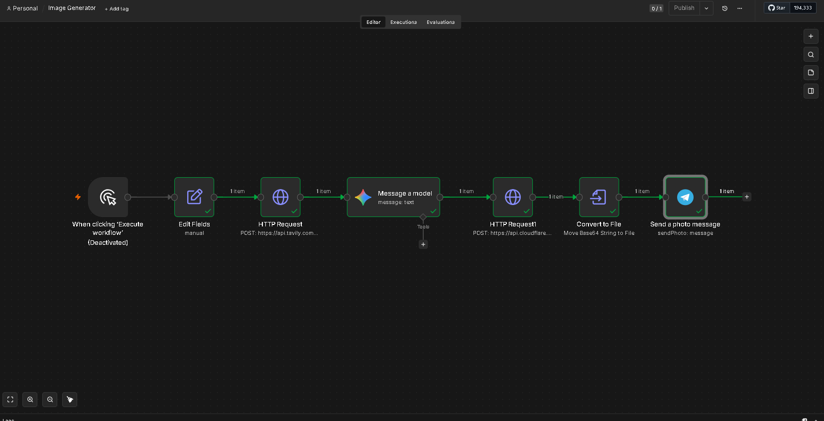 N8N Image Generation Workflow